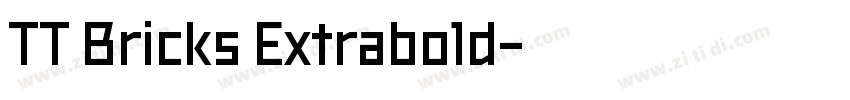 TT Bricks Extrabold字体转换